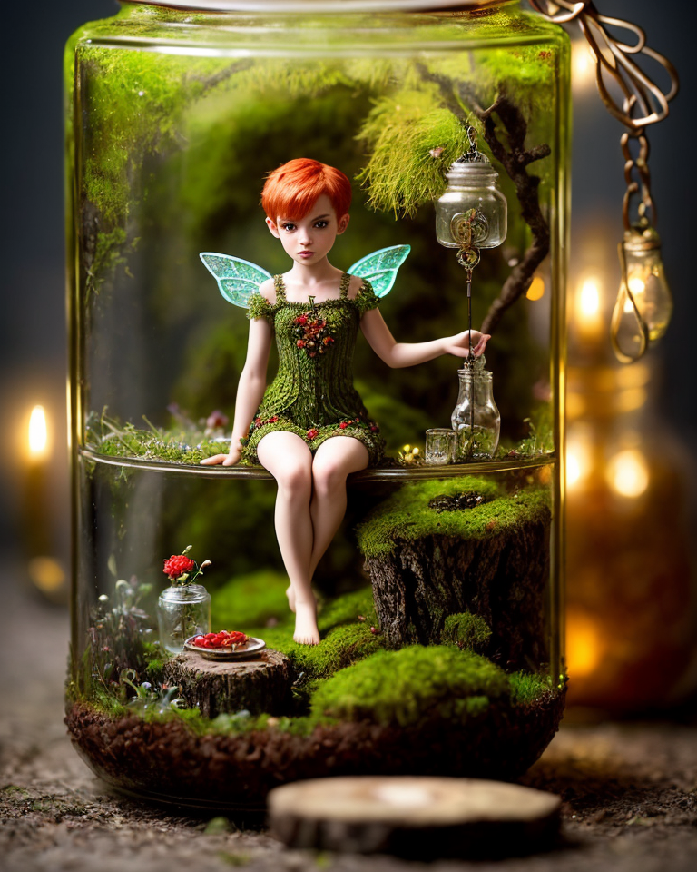 00402-860161403-a full body photo of a 1 miniature fairy 19 yo with red short hair, detailed frightened face, sitting on moss ((inside)) a llarg.png